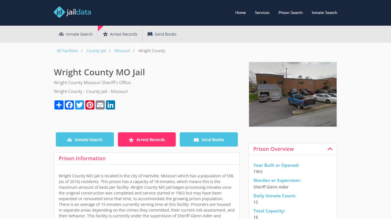 Wright County MO Jail Inmate Search and Prisoner Info - Hartville, MO